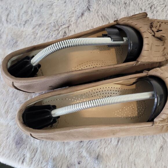 Sas Womens 9 M Softie Bone Kiltie Tassel Loafer Brown Tan Leather Original GUC - Picture 8 of 9